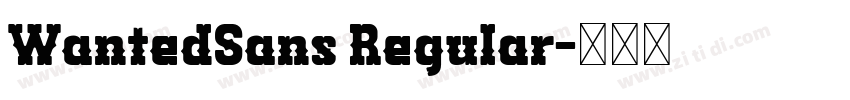 WantedSans Regular字体转换